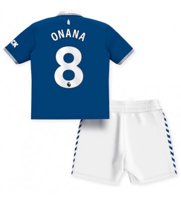 Everton Amadou Onana #8 Replika Babytøj Hjemmebanesæt Børn 2023-24 Kortærmet (+ Korte bukser)
